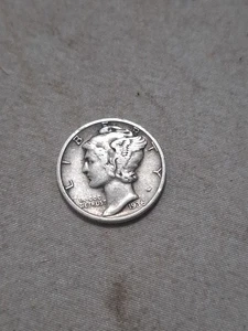 Moneda de diez centavos de plata (0,9) de Estados Unidos 1936, en muy buen estado muy fina - Imagen 1 de 2