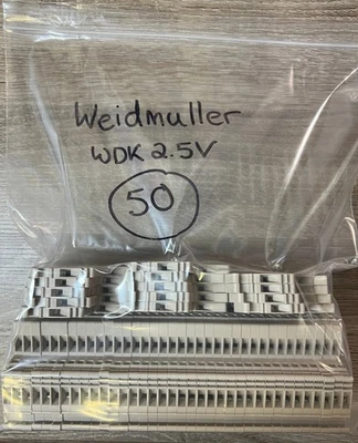 Weidmuller WDK 2.5V Multi-Tier Modular Terminal Block, Qty:50 - Image 1 of 3