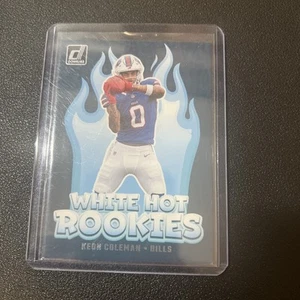 2024 Donruss Football Keon Coleman "White Hot Rookies" Trading Card - Foto 1 di 2