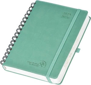 Agenda 2025 2026 Giornaliera Spirale A5, Planner 12 Mesi 21,5 X 14,5 Cm Da Ago.2 - Foto 1 di 12