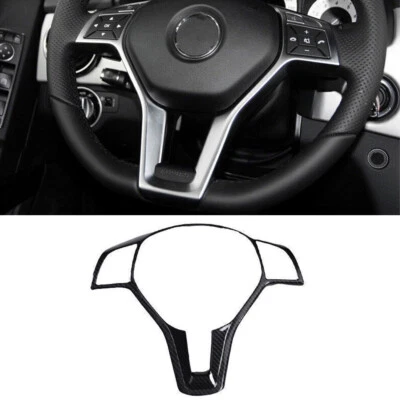 For Mercedes~Benz GLK 2013~2015 Carbon Fiber Steering Wheel Moulding Cover Trim - Image 1 of 4