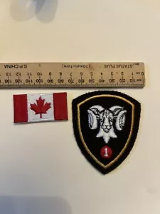 Collectable Patches Badges Ram's Head Military Army Canada Flag - Picture 1 of 9