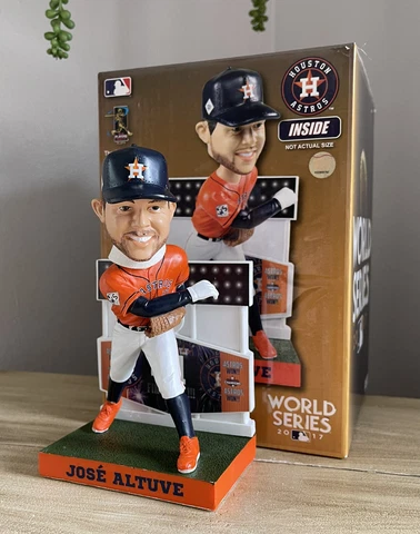 JOSE ALTUVE Houston Astros 2017 WORLD SERIES “Final Out” Bobblehead NIB! Cover