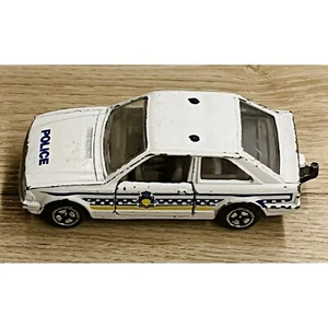 Corgi Juniors Ford Escort RARE police Car MK3 No. J26 White - Picture 1 of 8
