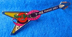 CHICAGO PROTOTYPE BREAST CANCER PINK RIBBON FV GUITAR Hard Rock Cafe PIN LE 5/5 - Picture 1 of 1