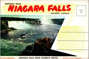 Greetings From Niagara Falls, Ontario, Vintage Chrome Folder Postcard, 15 Views - Picture 1 of 10