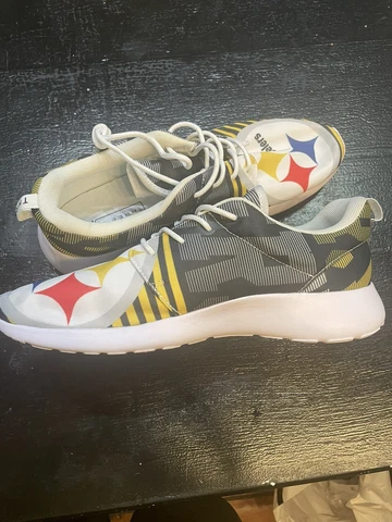 Mens Pittsburgh Steelers NFL Fans Sneakers Tennis Shoe size 11.5 Never Worn New Cover