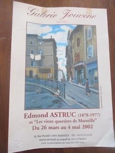 Affiche d'Exposition Edmond Astruc Galerie Jouvène 2002 50 cm sur 35 cm 265 - Imagen 1 de 3