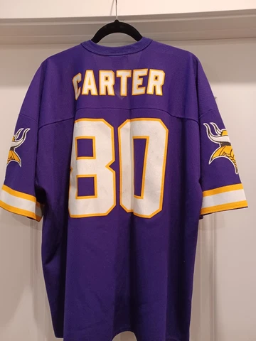 CRIS CARTER Logo Athletic MINNESOTA VIKINGS #80 Purple Jersey Adult XXL Cover