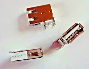 USB Buchse Typ A Stecker PCB Vertikale Montage (10 Stück Posten) Neu - Bild 1 von 2