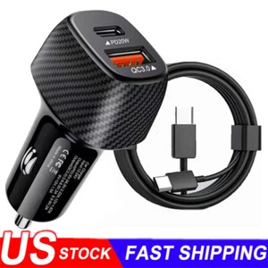 For Samsung Galaxy S25 Ultra/S25/plus 45W Fast Charging Type-C Car Charger&Cable - Picture 1 of 20