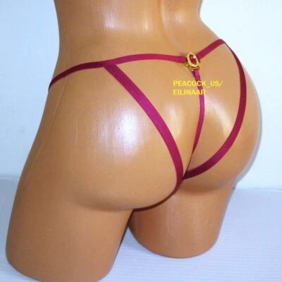 Panty Cheekini VICTORIA SECRET Dream Angels recortado con joyas S M espalda abierta Foto 1 de 4