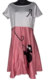 Poodle Skirt Dress “A” Pink  , White , Black Halloween Costume Woman’s XL - Picture 1 of 11