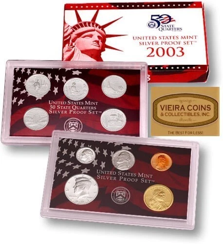2003 Silver Proof Set, Box and COA - #C03 - Image 1 of 1