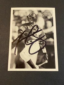 Jamal Strong Signed 2001 Bowman Heritage Card Auto Mariners Autograph COA