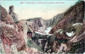 1401- Glory Hole Blick nach Osten Treadwell Mine Alaska Postkarte unbesendet - Bild 1 von 2
