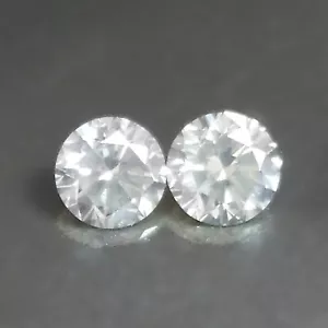 0,37 kt rundes Paar unbehandelt weiß H I Farbe natürliche Erde abgebaut lose Diamanten - Bild 1 von 2