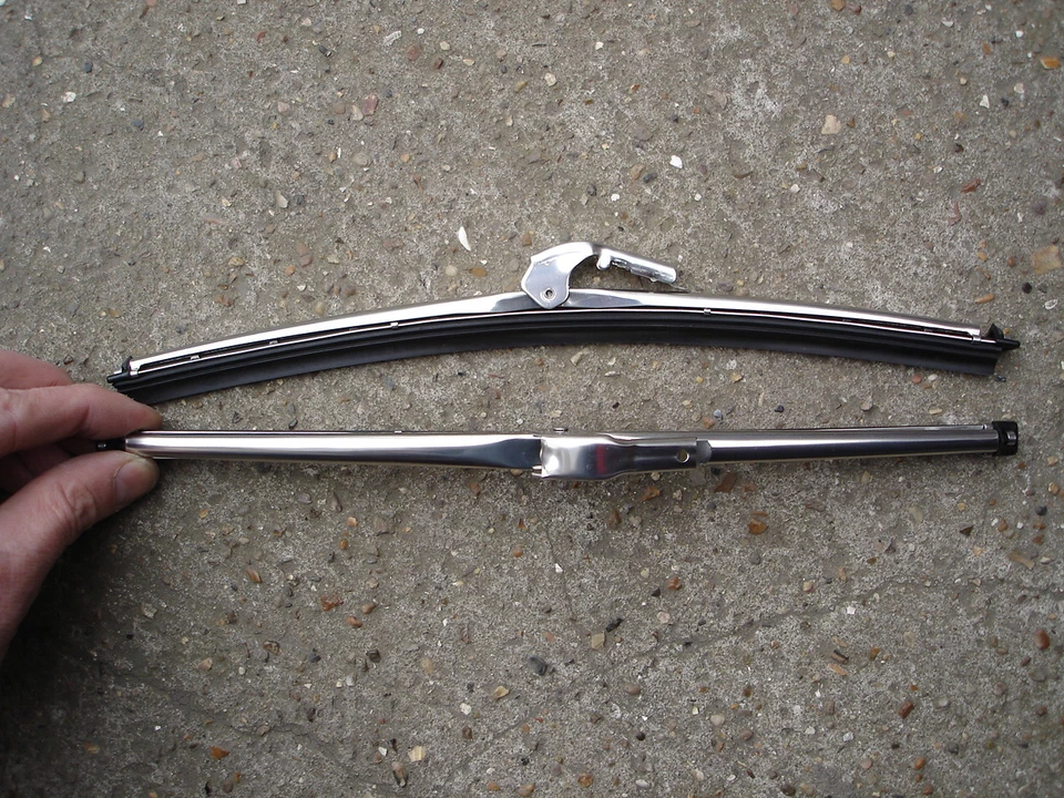 PAR de limpiaparabrisas de acero inoxidable Triumph Spitfire, Herald, Velocità, GT6, TR4 TR5 TR6 Foto 1 de 1