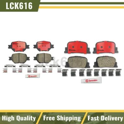 Juego de pastillas de freno Brembo de cerámica delanteras traseras 2X para Scion tC 2005-2010 Foto 1 de 3