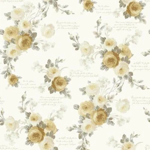Magnolia Home by Joanna Gaines Wallpaper Satin Strippable Floral Multi-Colored - Picture 1 of 2