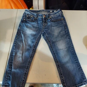 Miss Me Size 26 Sunny Jean Capris - Picture 1 of 5