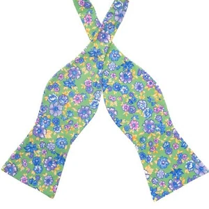 NWT Daniel Cremieux Floral Silk Blend Self Tie Bow Tie Bowtie