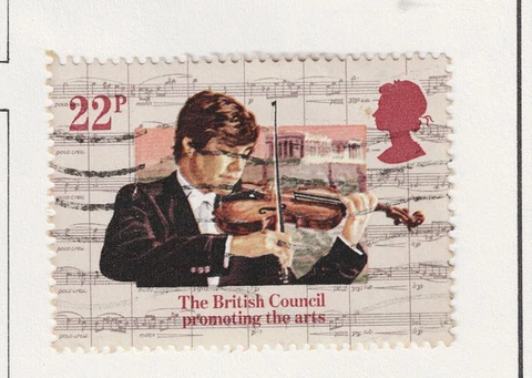 UK Music Violinist stamp 1971 UK Cover