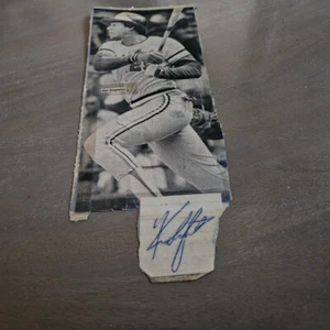 Ken Singleton 4" X 8 1/2" recorte con corte firma Baltimore Orioles jardinero - Imagen 1 de 1
