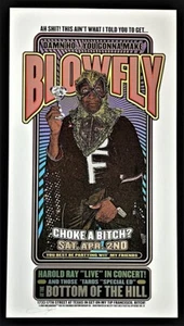 Blowfly POSTER Harold Ray Special Ed Firehouse Siebdruck signiert Ron Donovan - Bild 1 von 2