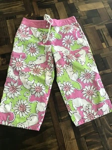 Lilly Pulitzer Board Shorts Pink Green Bear Flower 10 - Picture 1 of 1