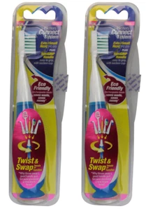 2 x Piksters Connect System Toothbrush Extra Soft Small Head Minigrip Handle - Picture 1 of 4