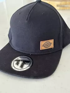 Dickies Hat Cap Adult OSFA Black Snapback Casual True Fitted Workwear - Picture 1 of 8