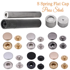 Snap Fasteners Press Studs Popper Buttons Set 10mm 12.5mm 15mm with Tool Kit - Picture 1 of 30