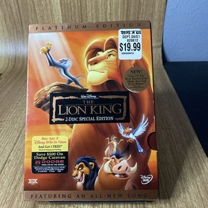 The Lion King (DVD, 2003, 2-Disc Set, Platinum Edition) New Factory Sealed - Picture 1 of 8