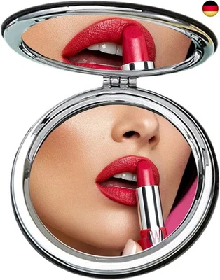 MARKE TOLENRE Tragbarer Taschenspiegel Mini, 8cm Zweiseitiger Schminkspiegel, Zweiseitiger