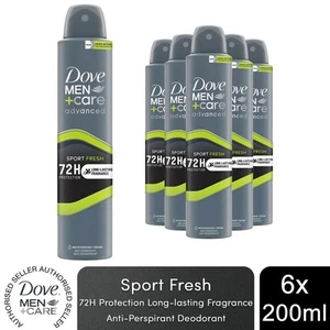 6x Dove Anti-Transpirant Men+Care Advanced Sport Fresh 72H Protection Deo, 200ml - Bild 1 von 10