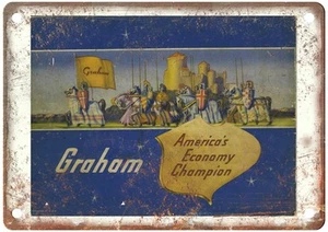 Insegna in metallo Graham 1937 vintage pubblicità auto look retrò AN3499 - Foto 1 di 2