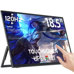 18,5 Zoll 120Hz Tragbarer Monitore Full HD 1080P Mobiler Touchscreen Freistehend - Afbeelding 1 van 10