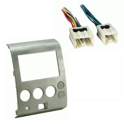 Fits Nissan Titan 06-07 w/o Dual Zone Climate SDIN Harness Radio Dash Kit - Image 1 of 3