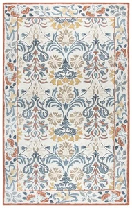 2x8 Rizzy Rugs Brown Bordered Scrolls Tufted Runner OU966A - Aprx 2' 6" x 8' - Picture 1 of 2