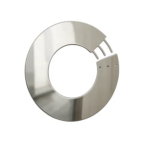 Edelstahl Abdeckrosette Ø80–200mm geteilt – Wandrosette Kamin Ofenrohr - Bild 1 von 4