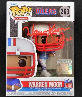 Warren Moon signed "HOF 06" Houston Oilers Funko Pop! 263 autograph ~ JSA COA - Image 1 of 4