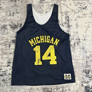 Michigan Wolverines NCAA Vintage Herren Basketball Mesh Trikot Gr. Large #14 - Bild 1 von 9
