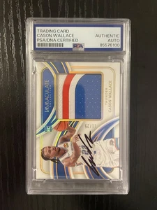 Cason Wallace Signed 2023-24 Immaculate Rookie Patch /25 PSA DNA Authentic RC - Bild 1 von 2