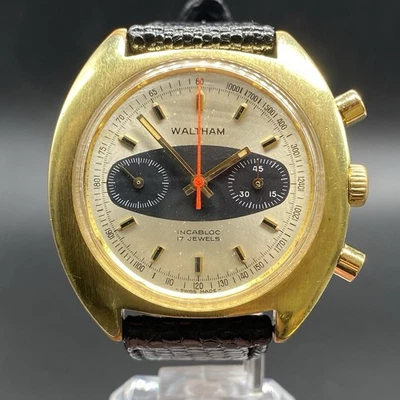 Vintage Waltham Chronograph 17 Jewels Valjoux 7733 Swiss B 418 754Z69 Watch - Image 1 of 4