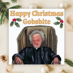 Weihnachtskarte Father Ted, British Christmas Card, Father Jack, Rude Card - Bild 1 von 1