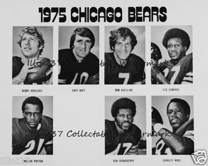 RARE 1975 WALTER PAYTON ROOKIE #21 CHICAGO BEARS 8X10 TEAM PHOTO - Picture 1 of 1