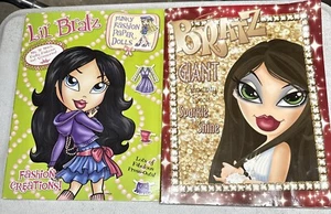 2 VINTAGE 2004 BRATZ GLAMTIVITY ACTIVITY BOOK And Funky Fashion Paper Dolls - Picture 1 of 10
