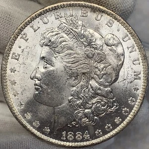 1884-O 1 $ Morgan Dollar ||| Problemfreie, unzirkulierte, toll aussehende Münze! - Bild 1 von 2