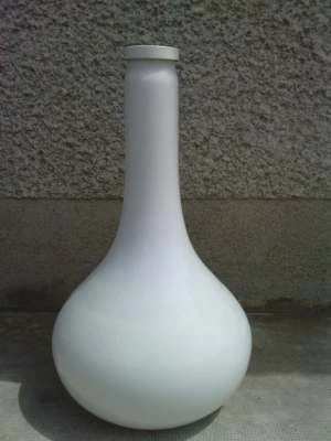 H:60 cm / enorme pied de lampe design verre opaline ? holmegaard ? lamp - Photo 1/4
